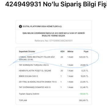 Migros Hemen Eksik Ürün!