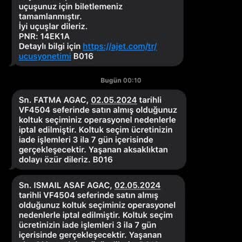 Ajet Koltuk Seçimi İptali Sorunu