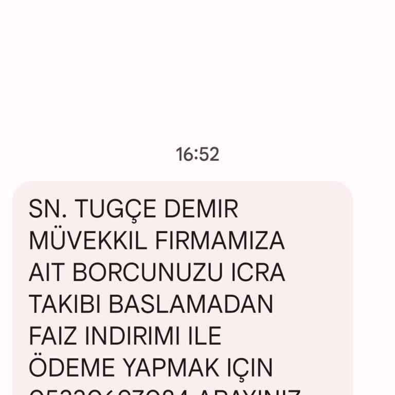 Metka Hukuk (SMS) Yanlış İcra İddiasına Karşı Duruşum
