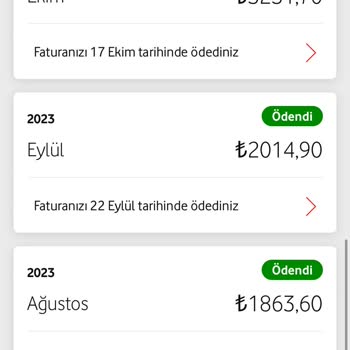 Vodafone Faturaya Sürekli Tutarlar Yansıtıyor