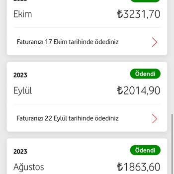 Vodafone Faturaya Sürekli Tutarlar Yansıtıyor