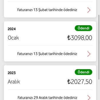 Vodafone Faturaya Sürekli Tutarlar Yansıtıyor