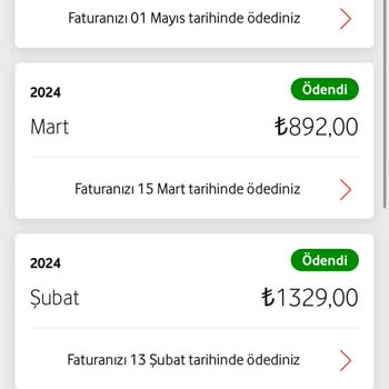 Vodafone Faturaya Sürekli Tutarlar Yansıtıyor