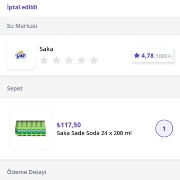 Maltepe - Altıntepe Saka Su Bayii Ve Getir Su Hizmet Şikayeti