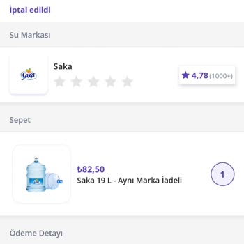 Maltepe - Altıntepe Saka Su Bayii Ve Getir Su Hizmet Şikayeti