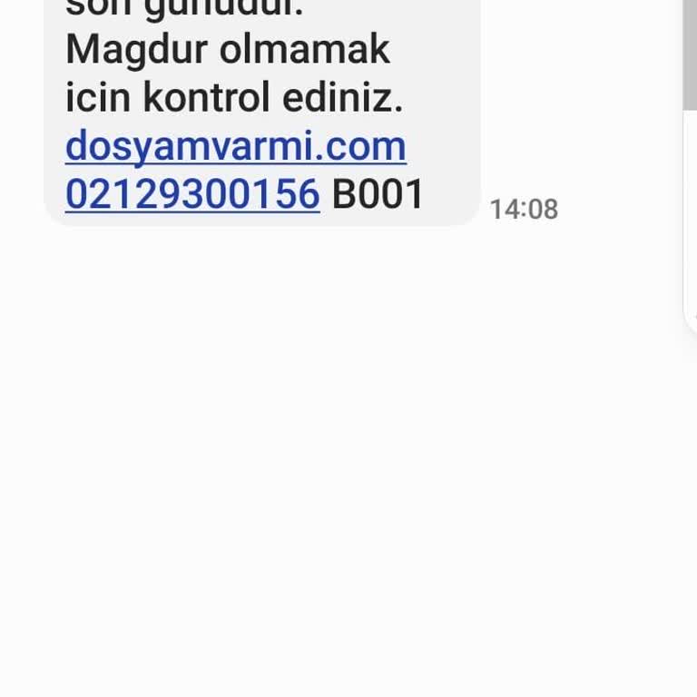 ERESTA (SMS) Bilmediğim Yerden Gelen Eresta Hukuk Bürosundan Gelen Mesaj
