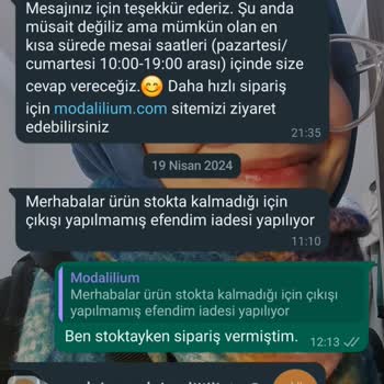 Modalilium İade Mi İstiyorum