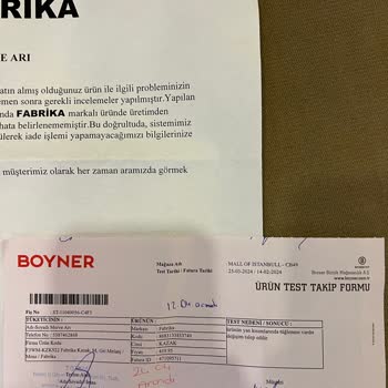 Boyner'den Satın Aldığım Kusurlu Ürün İade Alınmadı