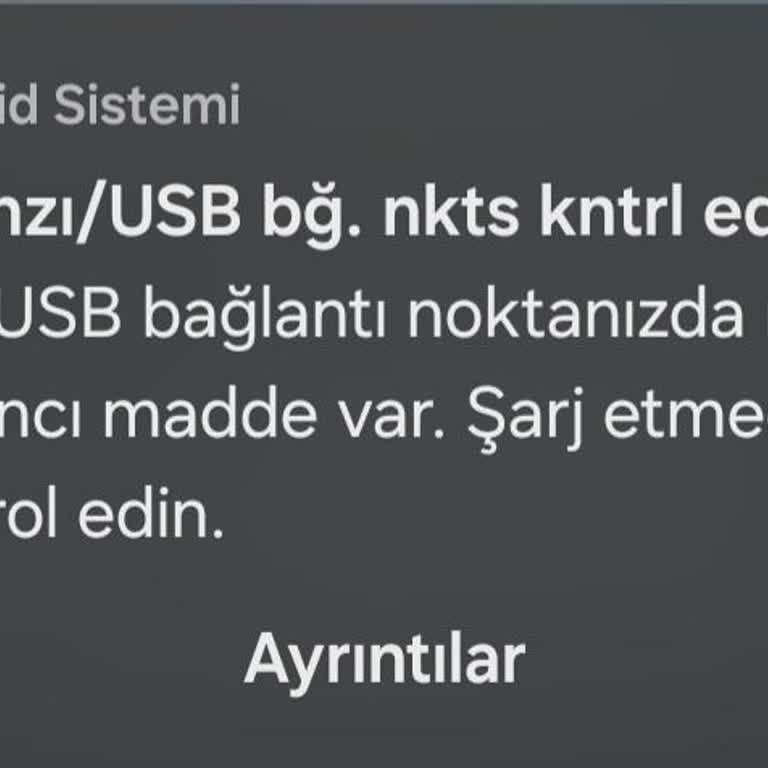 Samsung Telefon Samsung Nem Algılandı Sorunu