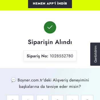 Aldığım Ürünü Gönder Boyner
