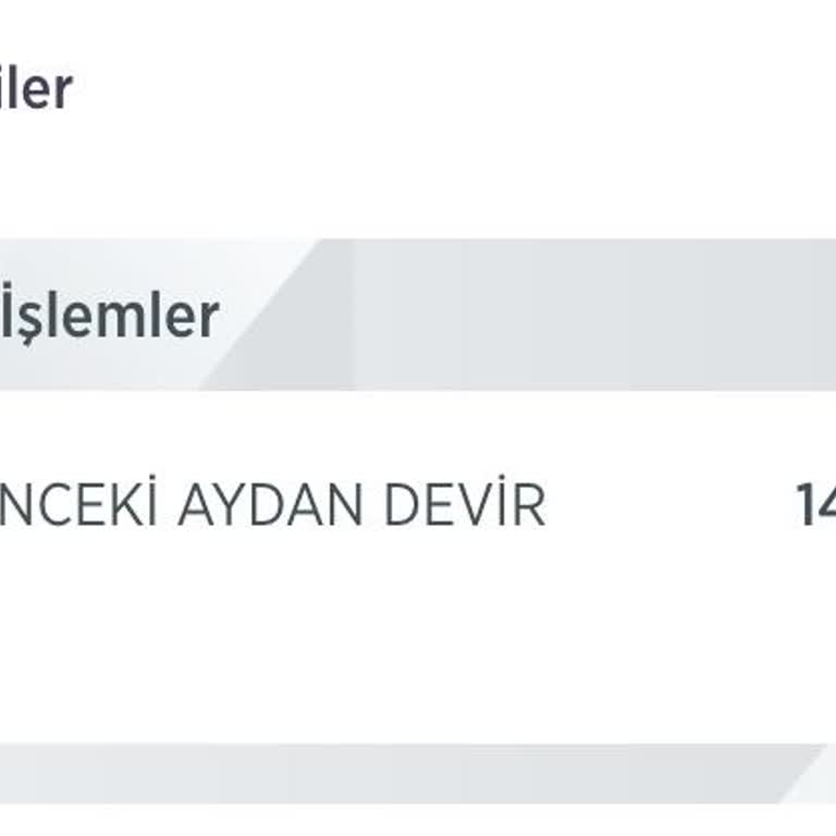 Ziraat Bankası Önceki Aydan Devir Sorunu
