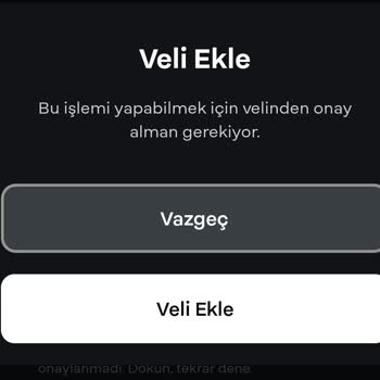 Papara Veli İznini Kabul Etmiyor