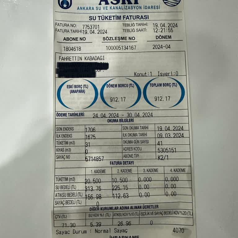 ASKİ Çok Fazla Fatura