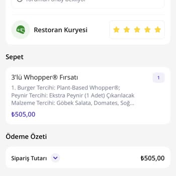 Burger King Eksik Ve Yanlış Sipariş!