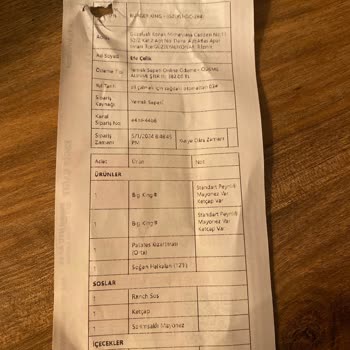 Burger King İzmir Güzelyalı Saygısız Hizmet