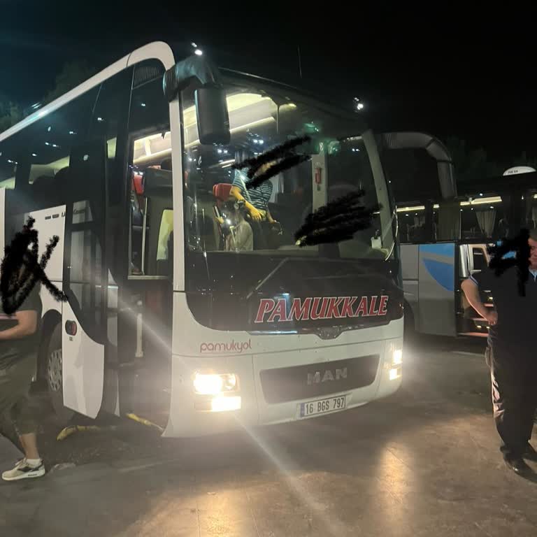 Pamukkale Turizm Otobüsü Tehlikeli Sürüş