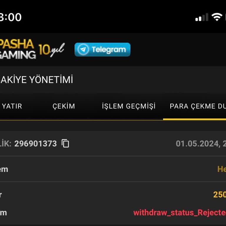 PASHAGAMİNG1144 Karşılığı Yok