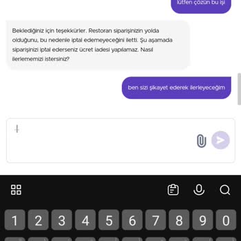 Getir Sipariş İptal Etme Sorumsuzluğu