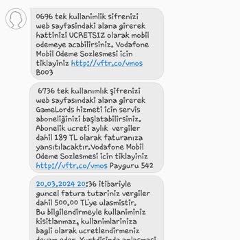 Vodafone Haberim Olmadan Abonelik Yaptı