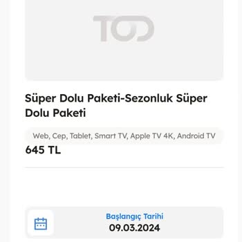 TOD Tv Tod Extra Para Kesintisi