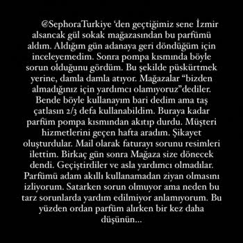 Sephora Mağduriyeti Yaşayanlardan Birisiyim 🤦‍♂️🤦‍♂️🤦‍♂️