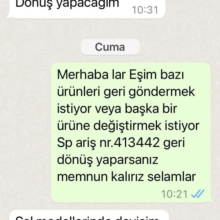 Hurrem_pratik_sal (Instagram) Ürün Memnun Kalmadım