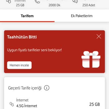 Vodafone Taahhütsüz Hattıma Fahiş Fiyat Artış Yapmasından Rahatsızım!