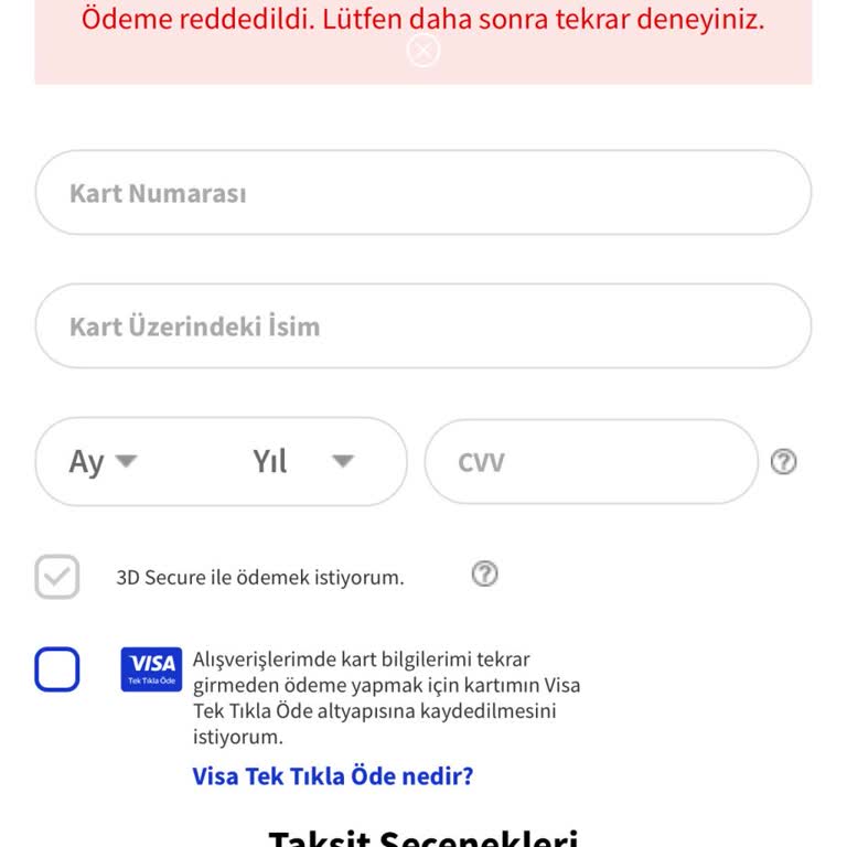 Media Markt Ödeme Reddedildi Hatası