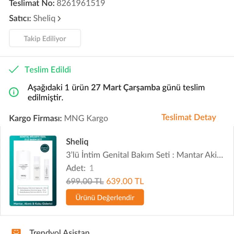 Shelıq 3'Lü İntim Genital Bakım Seti