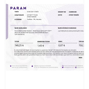 Türk Telekom Ödenmiş Faturanın Gözükmesi