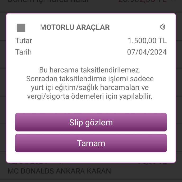Enpara Kredi Kartı İle Taksitlendirme Yapılamaması