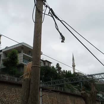 Ulaştırma ve Altyapı Bakanlığı Çalışan Ustalar (! ) Elektrik Ve İnternet Kablolarını Kopardılar