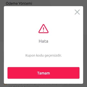 Tiktak İndirim Kodunu Kabul Etmedi Ücret İadesi Yapmıyor