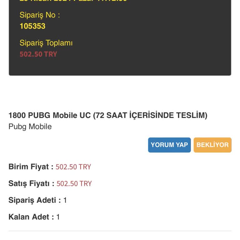 enucuzpubg.com En Ucuz PUBG Şikayet