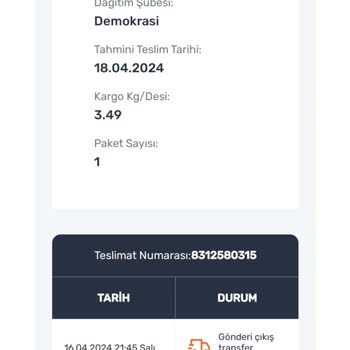 Sürat Kargo Ürünüm Gelmiyor Ve Konuyla Alakalı Dönüş Sağlanmıyor