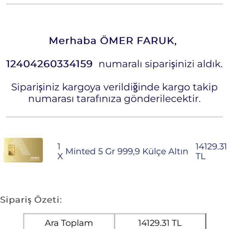 Minted Siparişim Ne Zaman Yola Çıkacak