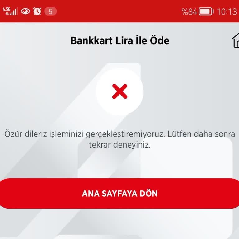 Ziraat Bankası Bankkart Lira İle Ödeme Yapamıyorum