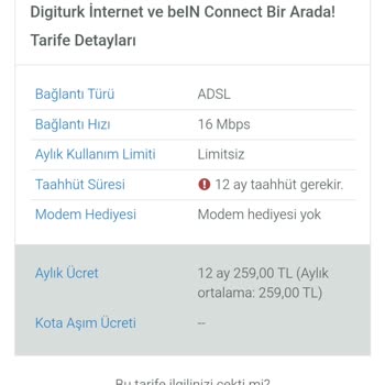 Digiturk Evde İnternet Fiyat Saçmalığı