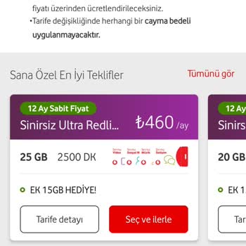 Vodafone Tarife Yenileme Hırsı Z Lığı