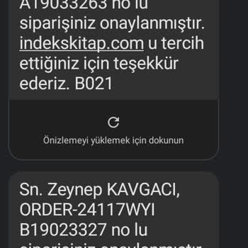 İndeks Kitap Geçen Cumadan Beri Verdiğim Siparişlerimle İlgili