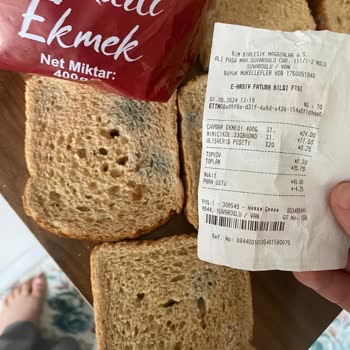 BİM Küflü Ekmek Üretim Tarihi İleri Tarih Basılmış