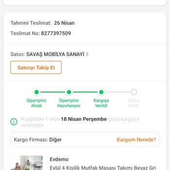 Evdemo Lojistik Kargo Şirketi Teslimat Gecikmesi