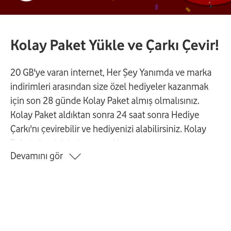 Vodafone Çark Sorunları Ve Genel Sorunları