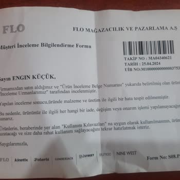 FLO Ayakkabı Mağduriyeti (kurumsal Firma)