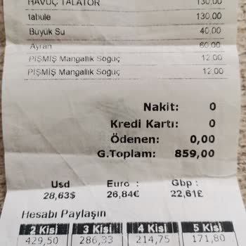 Karacabey Restaurant Mur-Et Karacabey Çok Pahalı