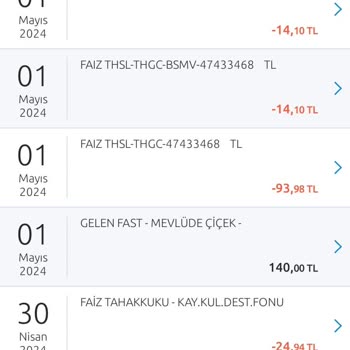 Yapı Kredi Bankası THGC-FAİZ Kesintisi İle İlgili Destek