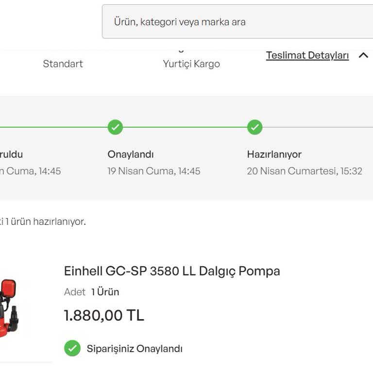 İdefix Üzerinden Verilen Siparişin Tarafıma Ulaşmaması