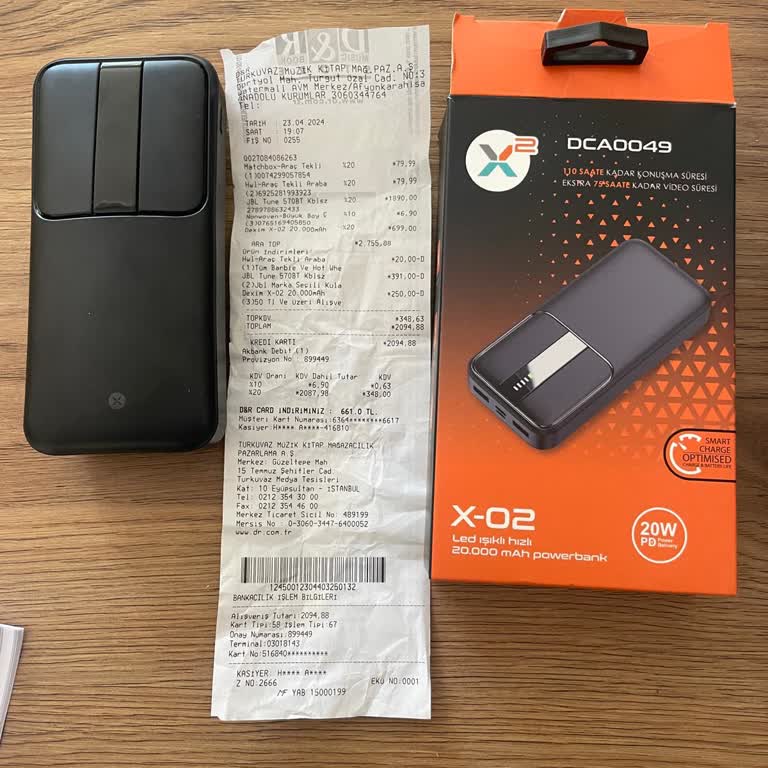 D&R Dan Alınan Powerbank Sitemi