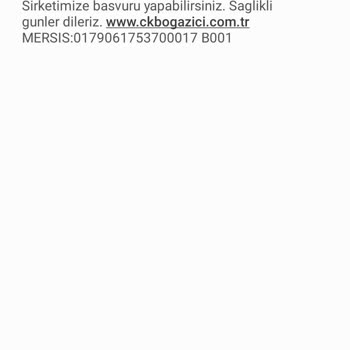 CK Boğaziçi Elektrik 65 Yaş Üstü Abonelik Hakları Bilgi Talebi