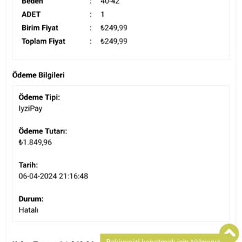 Vakronline Sitesinden Aldığım Ürünüm Elime Ulaşmadı.